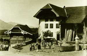 Quartier Bellevue, ancienne école avant l'incendie de 1890